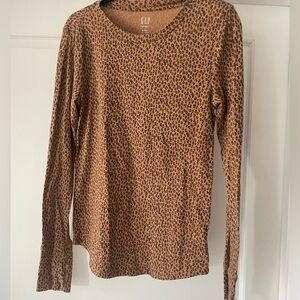 🐆 SOFT GAP Leopard Print Long Sleeve Top ☺️